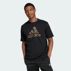 Adidas M CAMO BOS T SİYAH Erkek Tshirt - 1