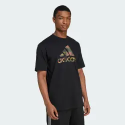 Adidas M CAMO BOS T SİYAH Erkek Tshirt - 3