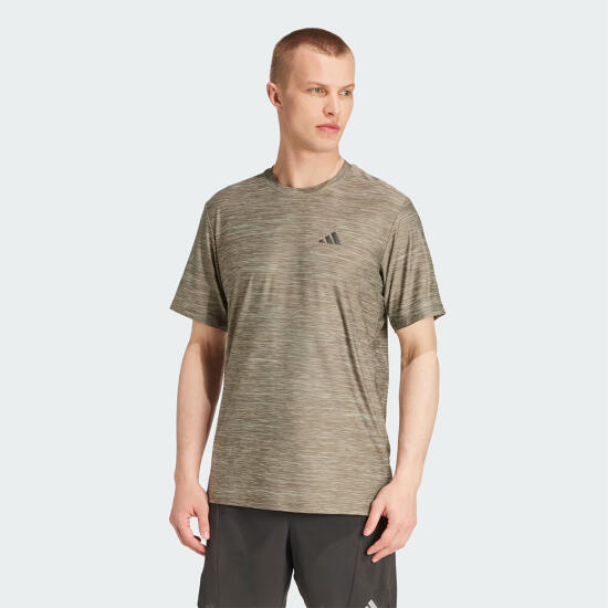 Adidas TR-ES STRETCH T Haki Erkek Tshirt - 1