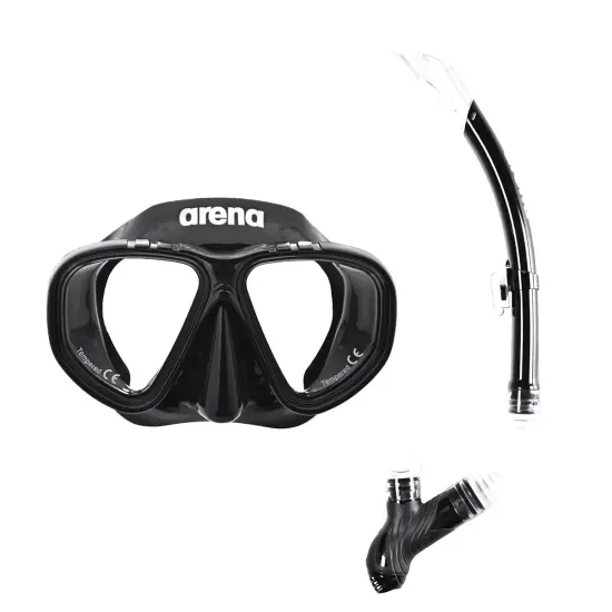 Arena Premium Snorkeling Set Jr SİYAH Çocuk Maske & Şnorkel Set - 1