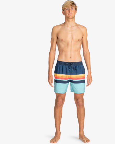 Billabong ALL DAY HTR STRIPES LB Mavi Erkek Mayo - 4