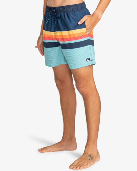 Billabong ALL DAY HTR STRIPES LB Mavi Erkek Mayo - 6