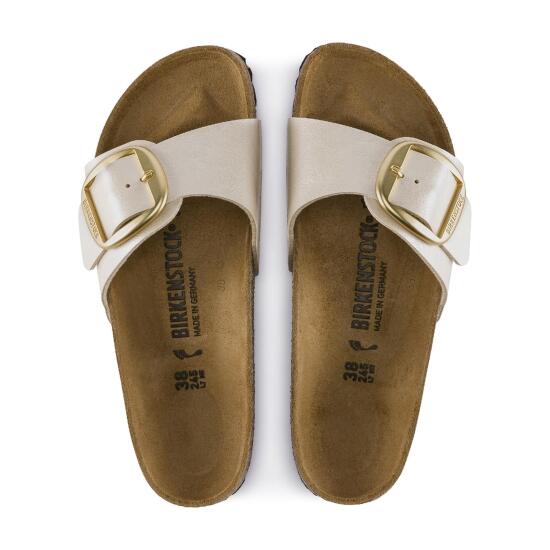 Birkenstock MADRID BIG BUCKLE BF GRACEFUL BEYAZ Kadın Terlik - 3