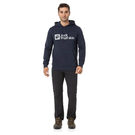 Jack Wolfskin Arthur Hoody M LACİVERT Erkek Sweatshirt - 1