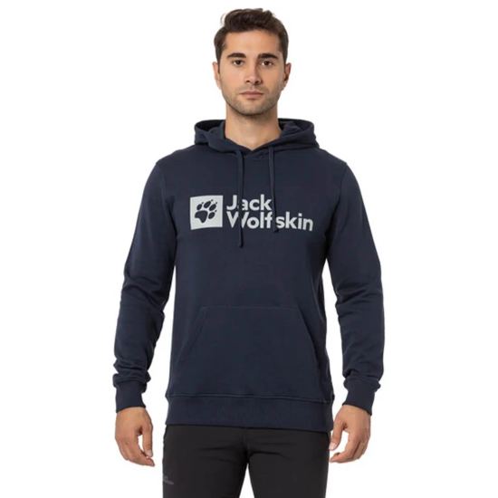 Jack Wolfskin Arthur Hoody M LACİVERT Erkek Sweatshirt - 2