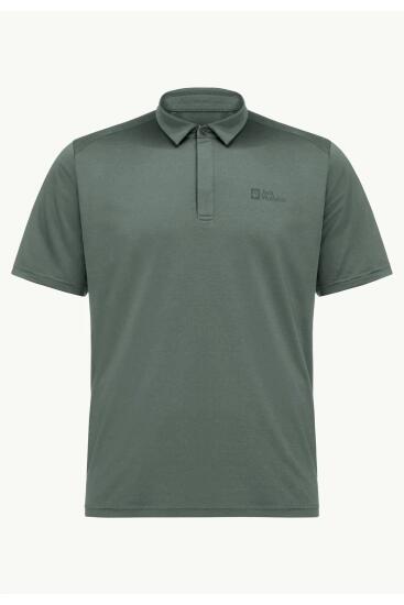 Jack Wolfskin DELGAMI POLO M Yeşil Erkek Polo Tshirt - 1