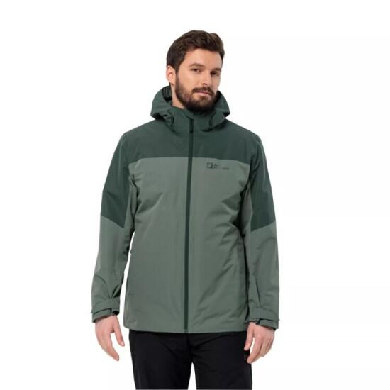 Jack Wolfskin GLAABACH 3IN1 JKT M Haki Erkek Mont - 8