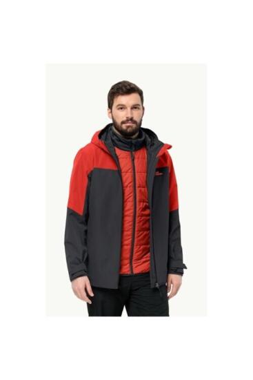 Jack Wolfskin GLAABACH 3IN1 JKT M KIRMIZI Erkek Mont - 2