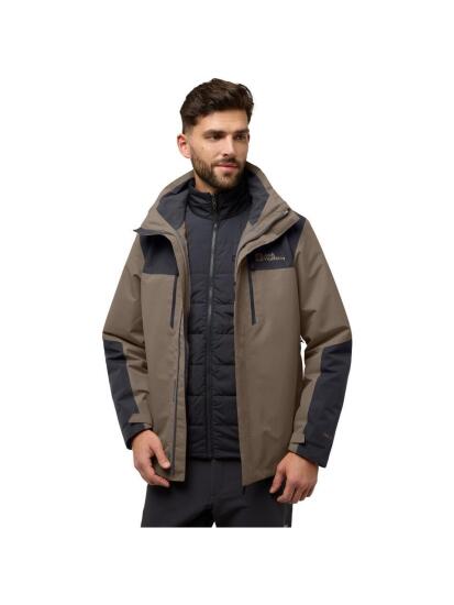 Jack Wolfskin Jasper 3IN1 Jkt M Kahverengi Erkek Mont - 2