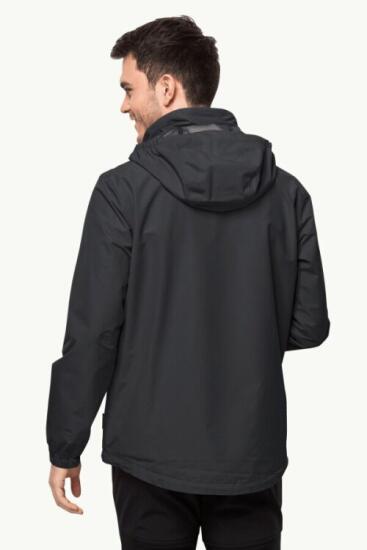 Jack Wolfskin STORMY POINT 2L JKT M SİYAH Erkek Mont - 2