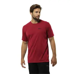 Jack Wolfskin VONNAN S/S T M KIRMIZI Erkek Tshirt - 1