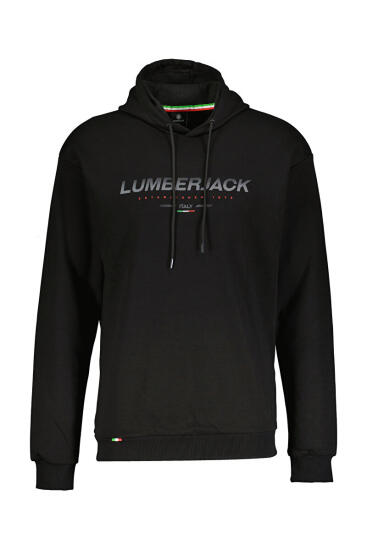 Lumberjack M-SD1050 AUSTIN HOODIE 2PR SİYAH Erkek Sweatshirt - 1