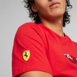 Puma Ferrari Race Graphic Tee KIRMIZI Erkek Tshirt - 5