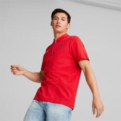 Puma Ferrari Style Jacquard Polo KIRMIZI Erkek Polo Tshirt - 3