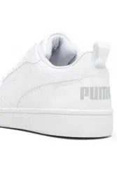 Puma Rebound v6 Low Beyaz-Gri Kadın Günlük Ayakkabı - 4