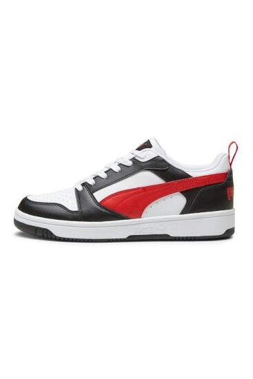 Puma Rebound v6 Low Beyaz-Kırmızı Kadın Günlük Ayakkabı - 2