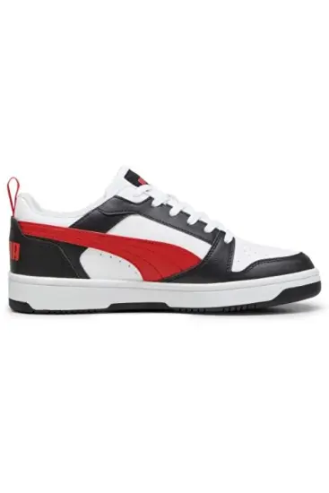 Puma Rebound v6 Low Beyaz-Kırmızı Kadın Günlük Ayakkabı - 1