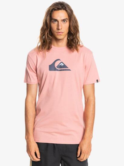 Quiksilver COMP LOGO SS Pembe Erkek Tshirt - 1