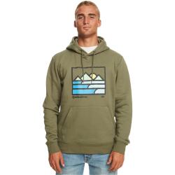 Quiksilver LANDSCAPE LINES HOODIE Yeşil Erkek Sweatshirt - 1