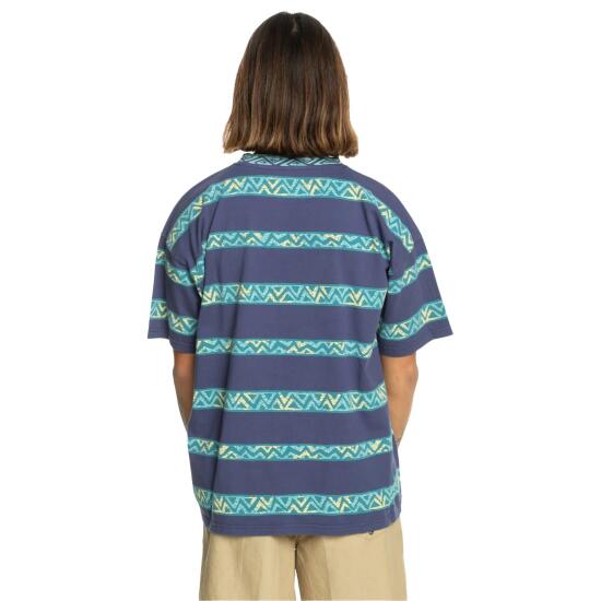 Quiksilver TAKE US BACK SS JACQUARD TEE Mavi Erkek Tshirt - 4