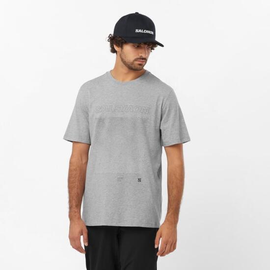 Salomon GRAPHIC SS TEE M Gri Erkek Tshirt - 1