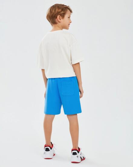 Skechers Essential B 5 inch Short Mavi Çocuk Şort - 3