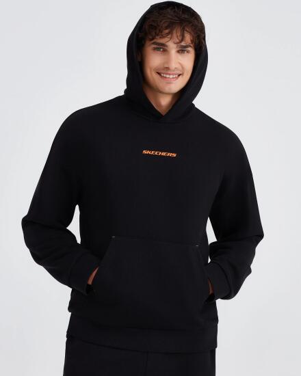 Skechers M Essential Hoodie Sweatshirt SİYAH Sweatshirt Erkek - 5