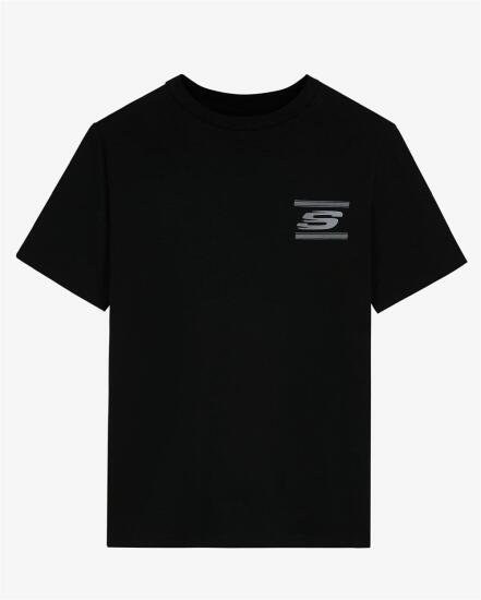 Skechers M Graphic Tee Crew Neck T-Shirt SİYAH Erkek Tshirt - 1