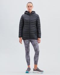 Skechers W Essentil Midi Lenght Hooded Jacket SİYAH Kadın Mont - 2