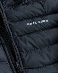 Skechers W Essentil Midi Lenght Hooded Jacket SİYAH Kadın Mont - 8