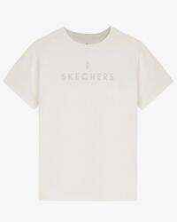 Skechers W Graphic Tee Crew Neck T-Shirt BEYAZ Kadın Tshirt - 1