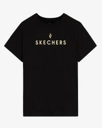 Skechers W Graphic Tee Crew Neck T-Shirt SİYAH Kadın Tshirt - 1