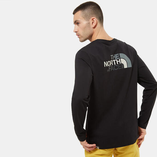 The North Face M L/S EASY TEE - EU SİYAH Erkek Tshirt - 3