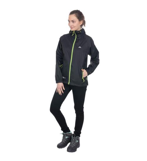 Trespass QIKPAC X - UNISEX PACKAWAY JKT TP75 Siyah-Kırmızı Unisex Yağmurluk - 4