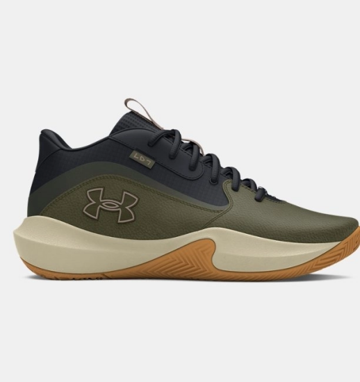 Under Armour UA Lockdown 7 Haki Erkek Basketbol Ayakkabısı - 1