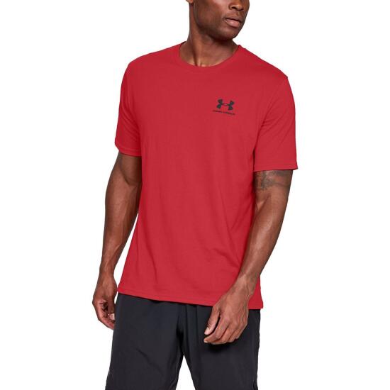 Under Armour UA SPORTSTYLE LC SS Kırmızı-Siyah Erkek Tshirt - 1