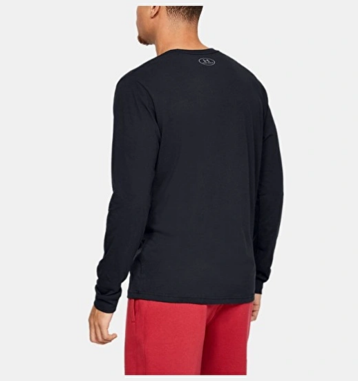 Under Armour UA Sportstyle Left Chest LS SİYAH Erkek Sweatshirt - 2