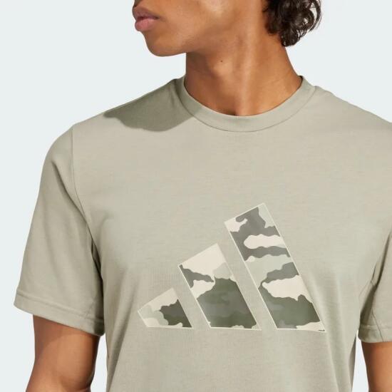 Adidas CAMO BIG LOGO T Gri Erkek Tshirt - 5