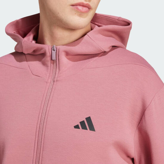 Adidas D4T FULL-ZIP HO Pembe Erkek Eşofman Üstü - 4