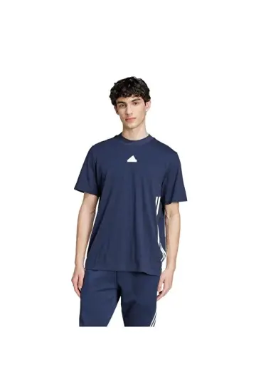 Adidas M FI 3S REG T LACİVERT Erkek Tshirt - 1