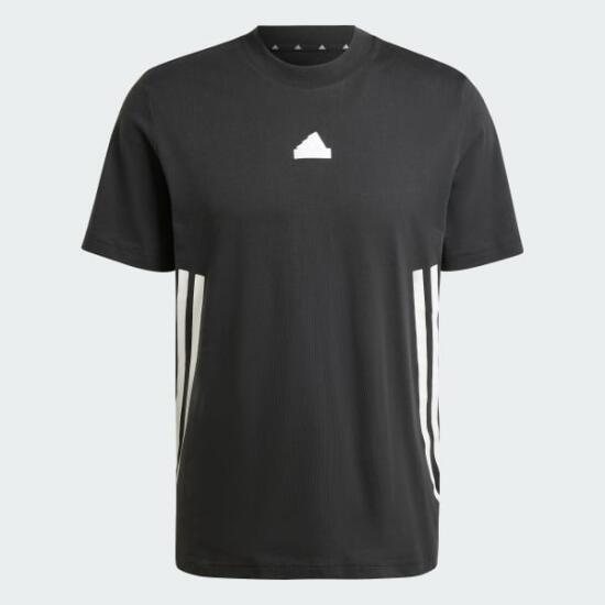 Adidas M FI 3S REG T SİYAH Erkek Tshirt - 4