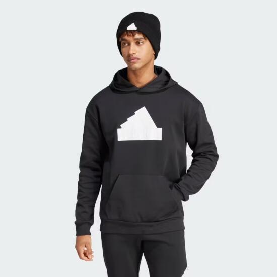 Adidas M FI BOS HD SİYAH Erkek Sweatshirt - 1