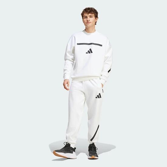 Adidas M Z.N.E. CRW BEYAZ Erkek Sweatshirt - 4