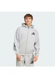 Adidas M Z.N.E. FZ Gri Erkek Eşofman Üstü - 1