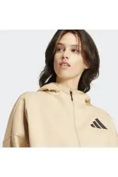 Adidas W Z.N.E. FZ Bej Kadın Eşofman Üstü - 3