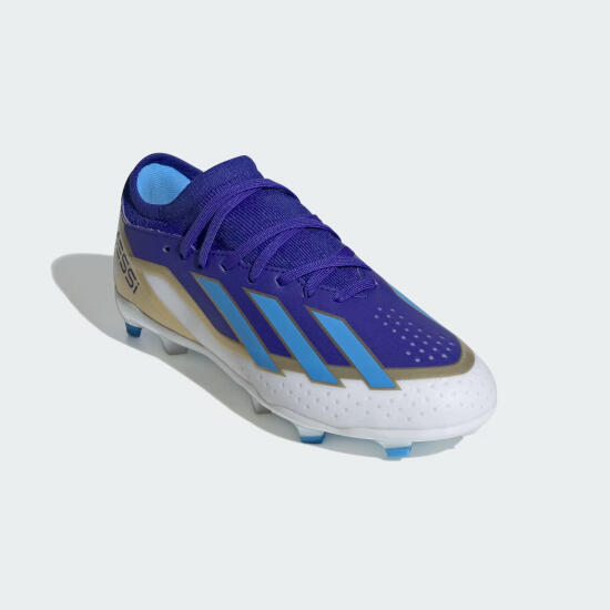 Adidas X CRAZYFAST LEAGUE FG MESSI Mavi Erkek Krampon - 4