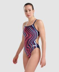 Arena WOMEN'S SWIMSUIT CHALLENGE BACK MARBLED Mavi Kadın Mayo - 3