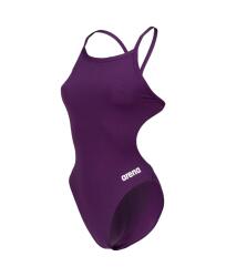 Arena WOMEN'S TEAM SWIMSUIT CHALLENGE SOLID Mor Kadın Mayo - 4