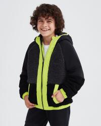 Skechers B Outdoor Fleece Full Zip Sherpa Siyah Çocuk Polar - 4