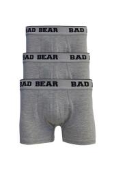 Bad Bear BASIC BOXER 3-PACK Gri Erkek Boxer - 1